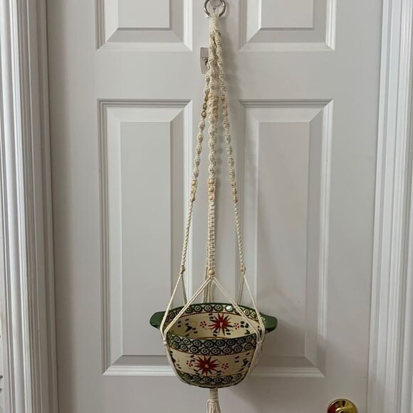 Potey macramé various plant hangers with S hooks & hanging screws - Picture 5 of 12